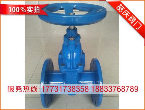 DN100小體暗桿軟密封閘閥